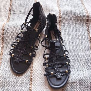 Steve Madden Snakeskin Gladiator Sandals